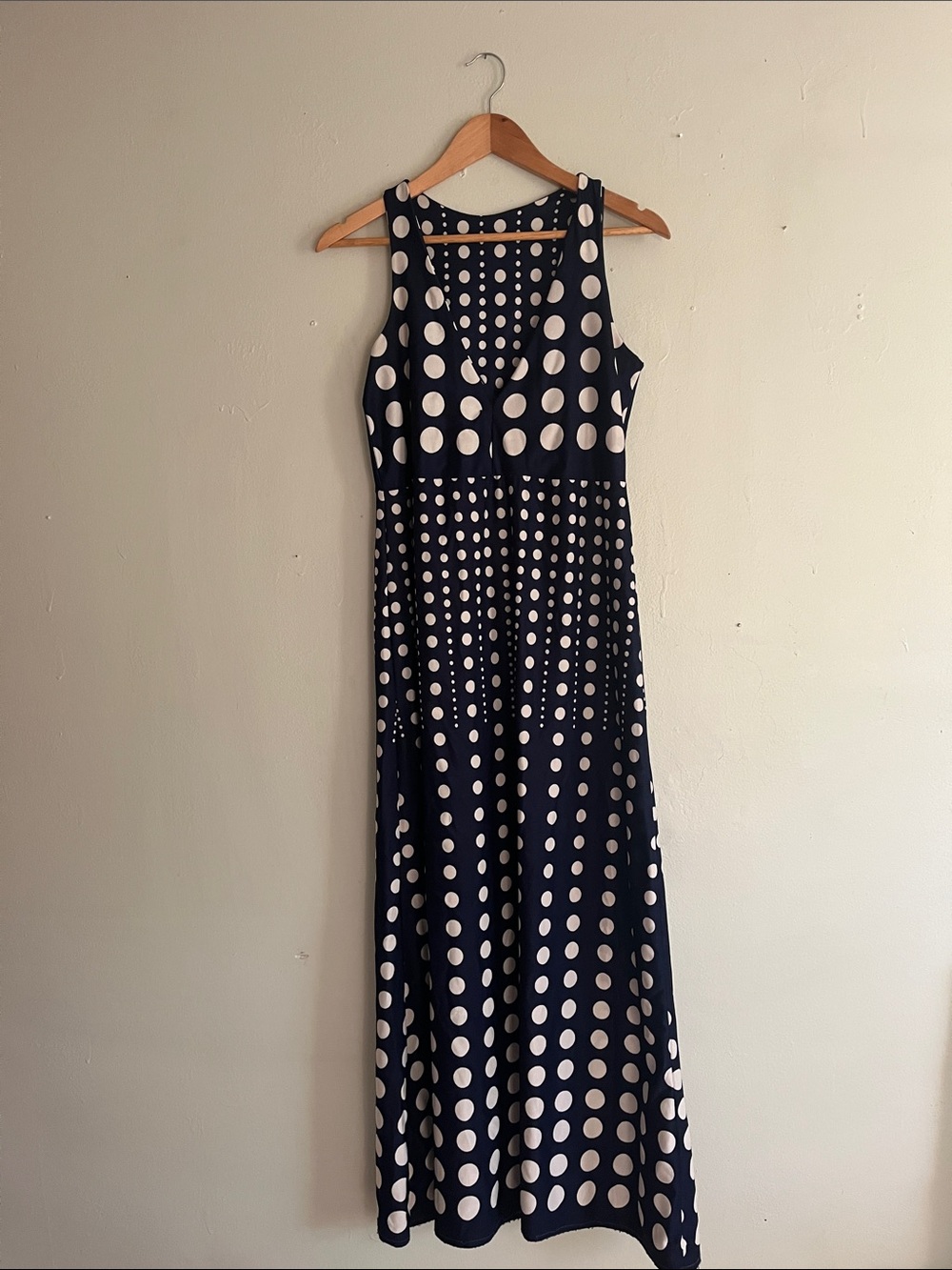1970’s polka dot maxi dress